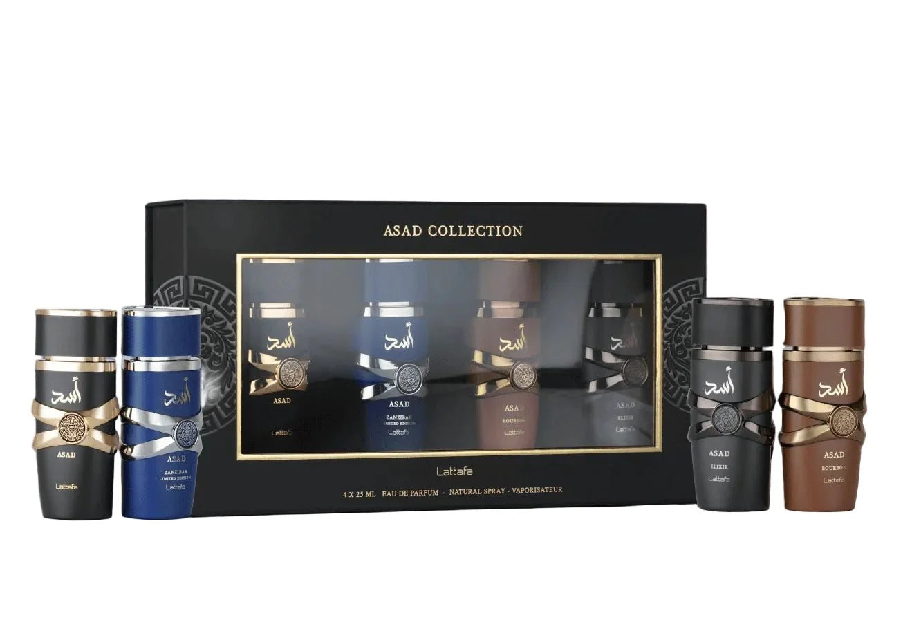 Lattafa Asad Collection Gift Set 4x25ml Eau De Parfum
